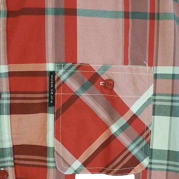 $10 Sale NWT Ecko Red Plaid Shirt - Picture 2 of 5